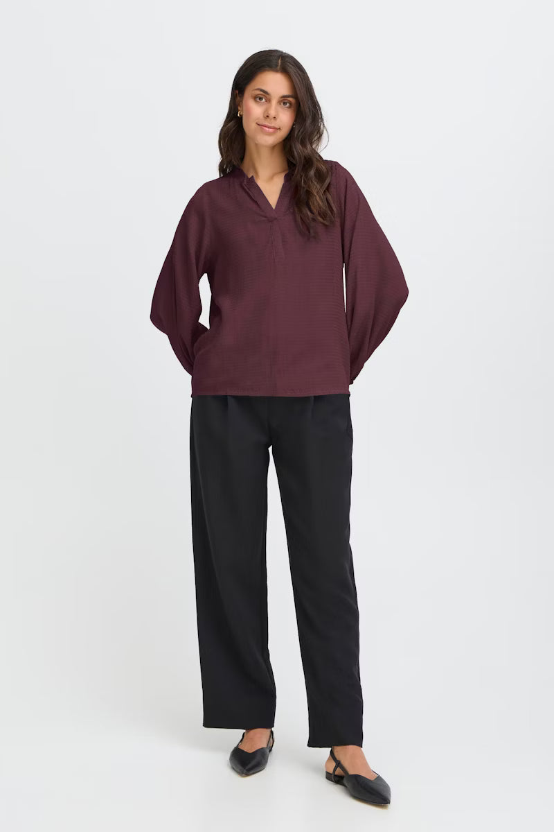 FRANSA Blusa Fhrida Donna con scollo a V in viscosa