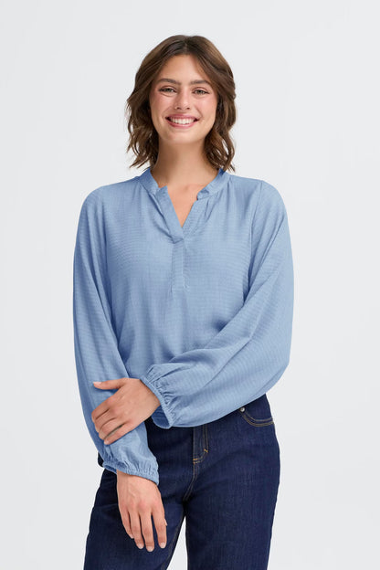 FRANSA Blusa Fhrida Donna con scollo a V in viscosa