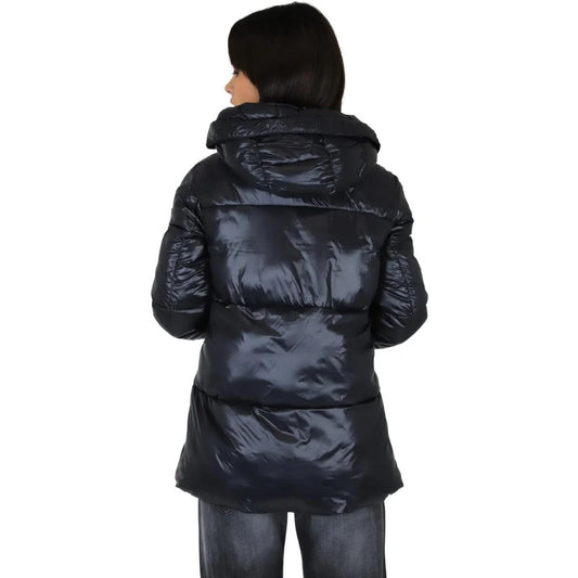 MARINA YACHTING Piumino Donna con cappuccio e cerniere laterali Verde bottiglia