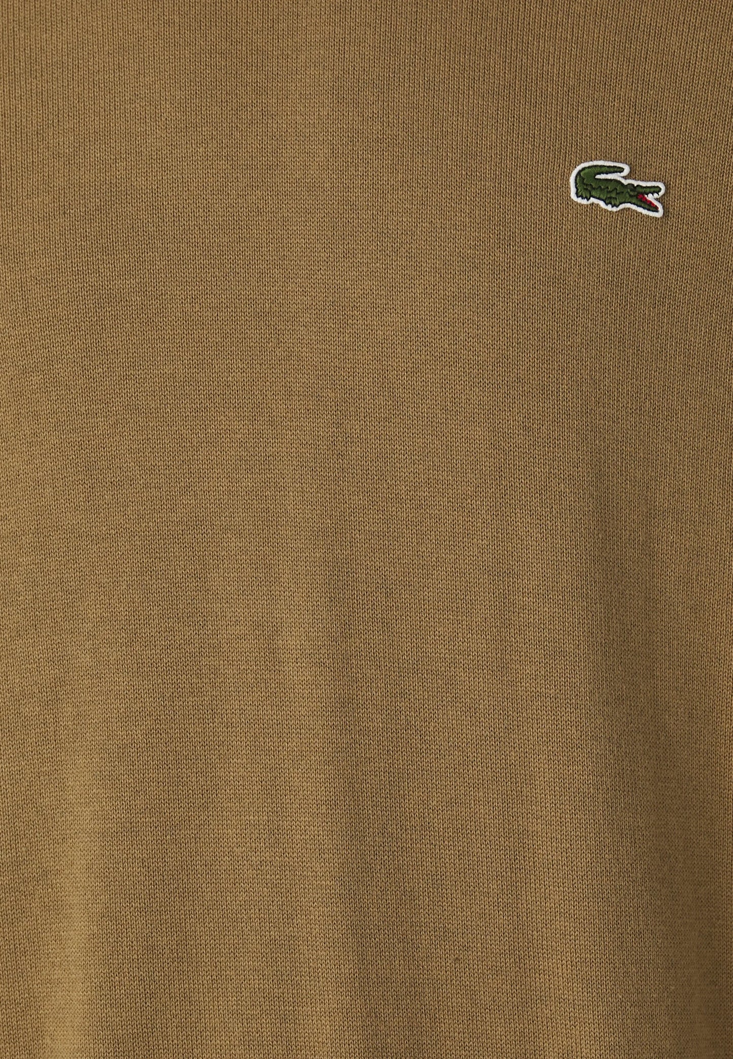 LACOSTE Maglione Uomo girocollo in Lana e Poliamide Marrone chiaro