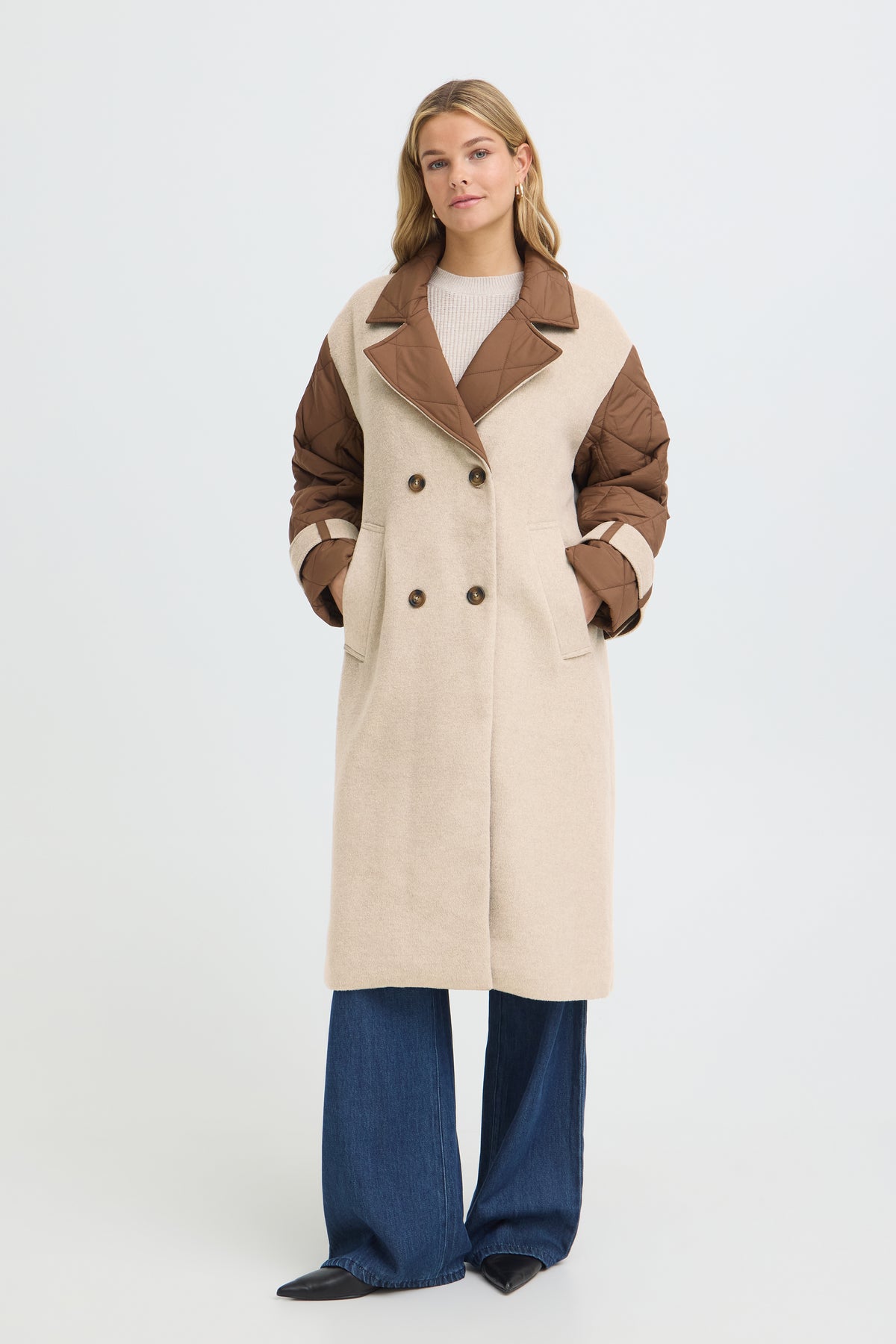 Fransa cappotto Ariba String Mix indossato