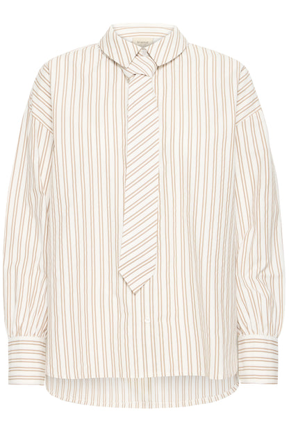 Fransa camicia Zaba White Tobacco Stripe