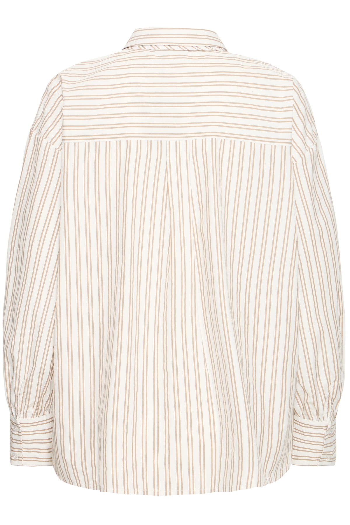 Fransa camicia Zaba White Tobacco Stripe retro