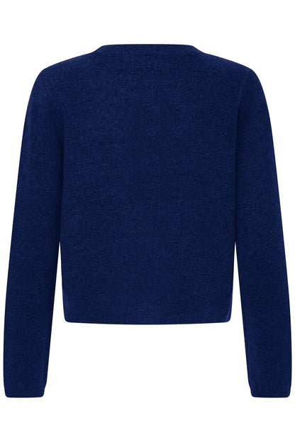 Fransa cardigan Ellis Blue Depths Melange retro