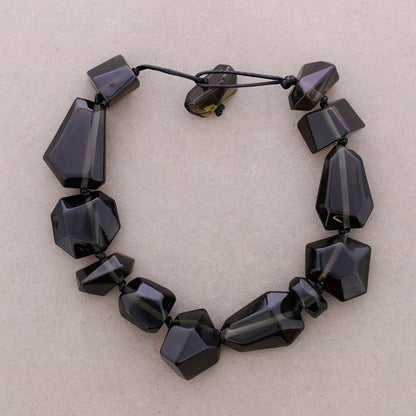 Collana con Perline Irregolari in Resina