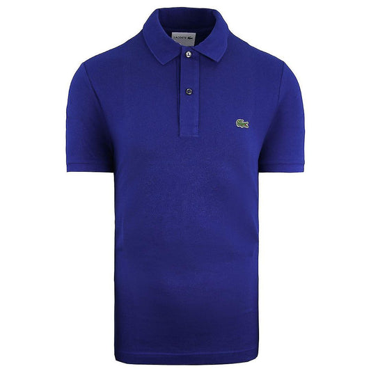 Lacoste Polo Uomo Slim Fit Piqué Manica Corta Blu