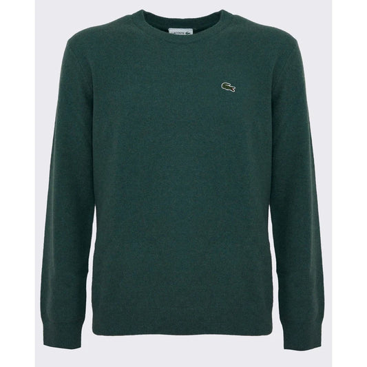 LACOSTE Maglione Uomo girocollo in Lana e Poliamide Verde