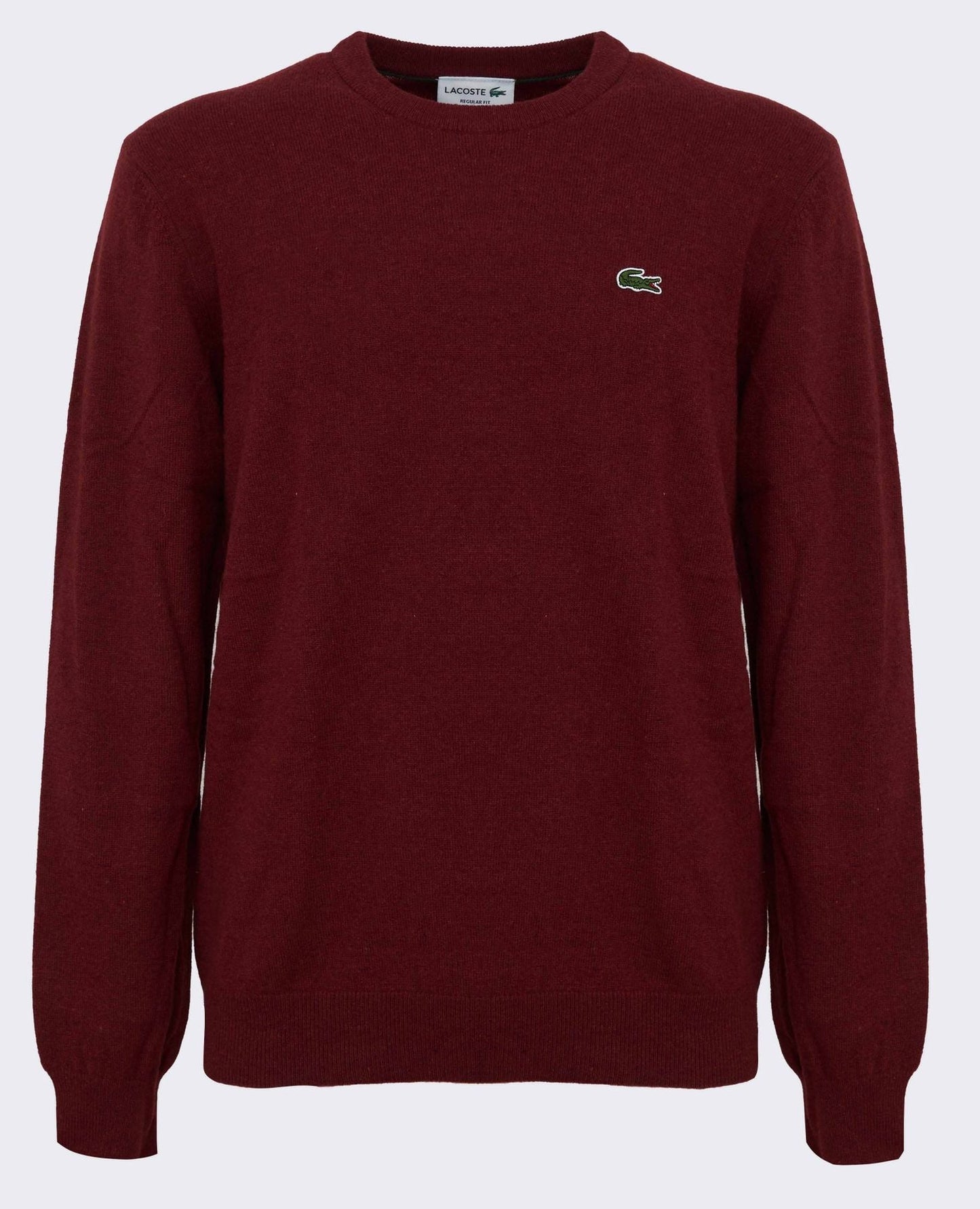 LACOSTE Maglione Uomo girocollo in Lana e Poliamide Rosso