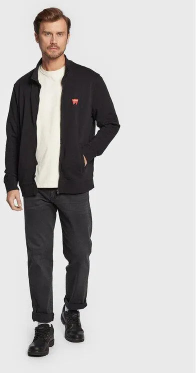 WRANGLER Felpa Uomo con collo alto e zip in cotone