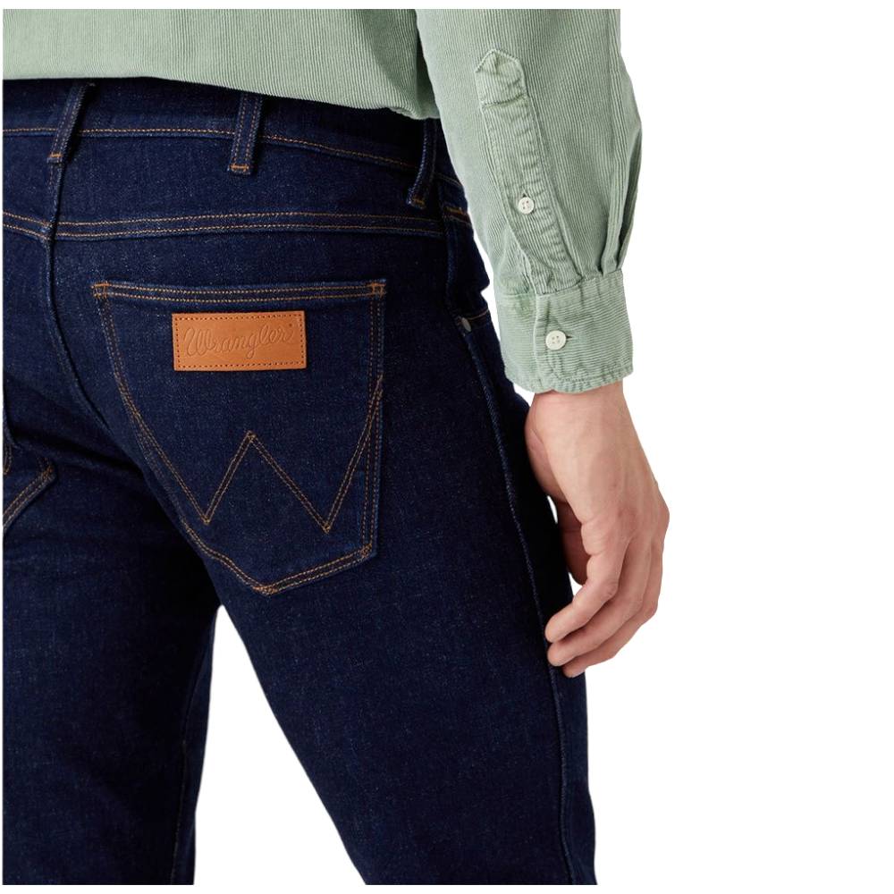 Wrangler · Jeans Larston uomo slim tapered blu scuro