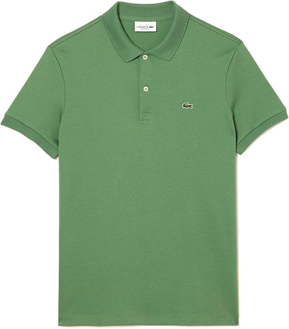 LACOSTE Polo Uomo Manica Corta Cotone Pima Verde
