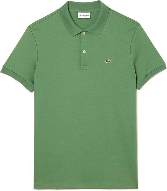 LACOSTE Polo Uomo Manica Corta Cotone Pima Verde