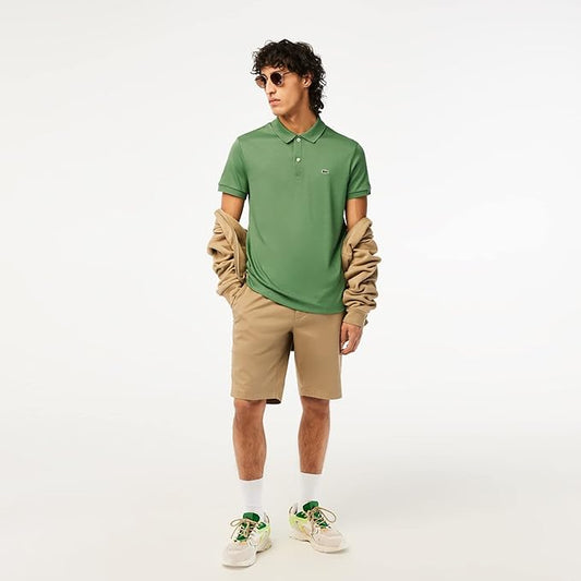 LACOSTE Polo Uomo Manica Corta Cotone Pima Verde