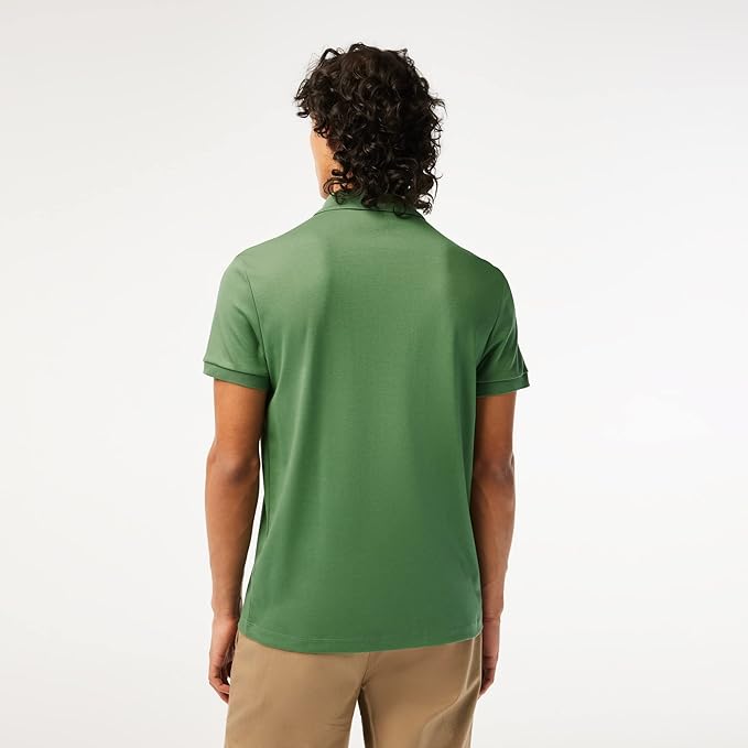 LACOSTE Polo Uomo Manica Corta Cotone Pima Verde
