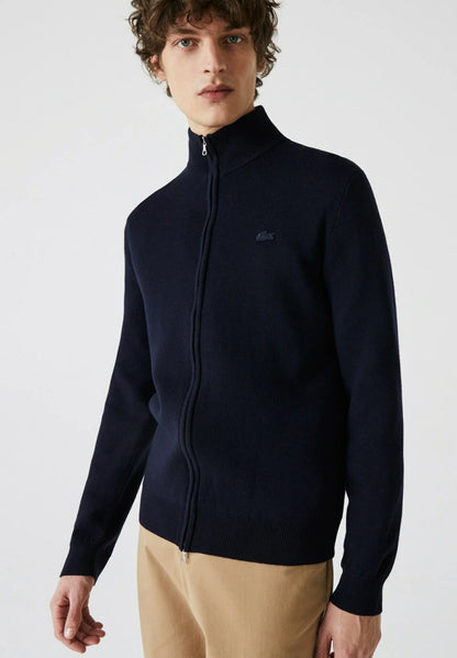 LACOSTE Maglione Uomo con zip in lana merino
