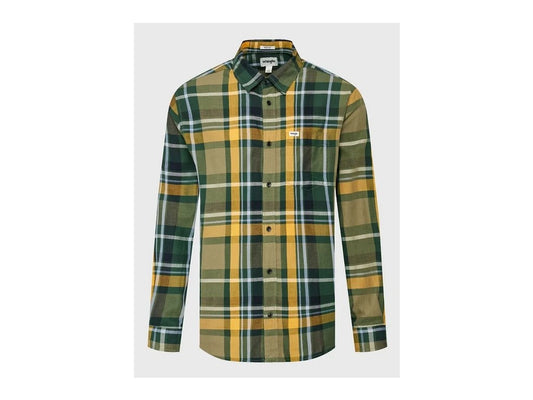 WRANGLER Camicia Uomo Regular Fit in flanella a quadri