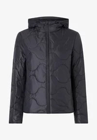 Wrangler Piumino Donna leggero trapuntato con cappuccio in nero