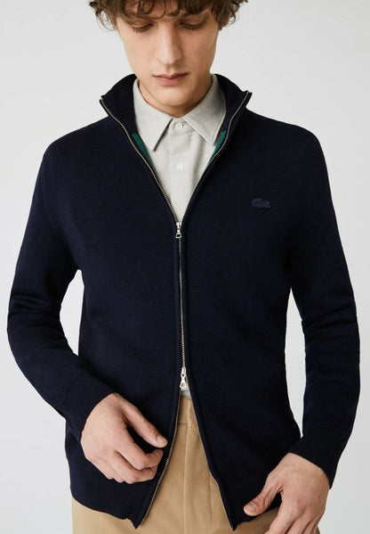LACOSTE Maglione Uomo con zip in lana merino
