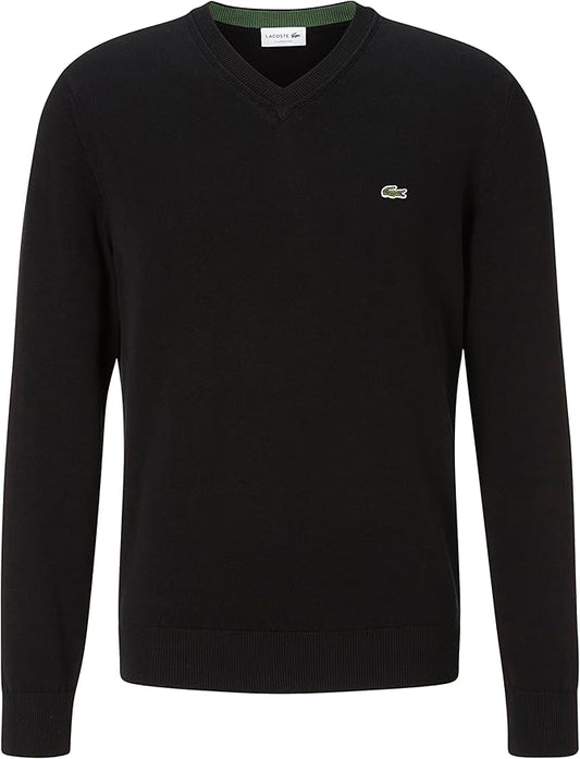 LACOSTE Maglione Uomo scollo a V in Cotone Scollo