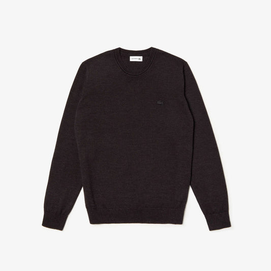 LACOSTE Maglione Uomo girocollo in lana merino Grigio