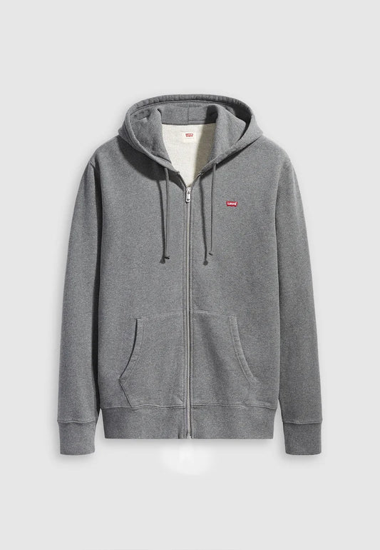 LEVI'S Felpa Uomo con cappuccio regular in cotone Grigio