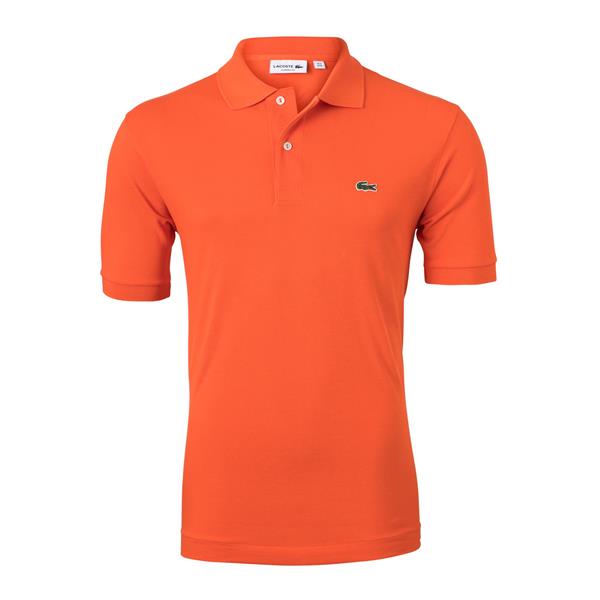 Lacoste · Polo uomo manica corta slim piqué arancione
