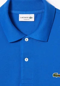LACOSTE Polo Uomo Manica Corta Cotone Pima Azzurro