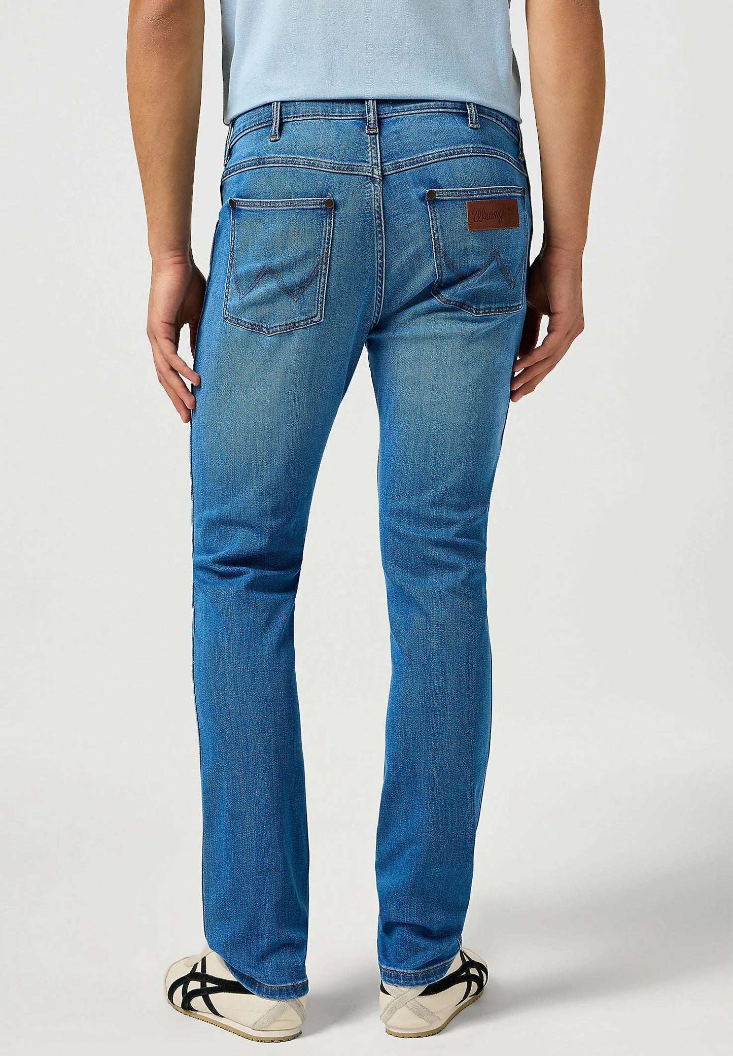 Wrangler · Jeans Larston uomo slim tapered blu chiaro