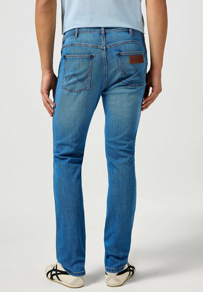 Wrangler · Jeans Larston uomo slim tapered blu chiaro