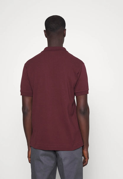 LACOSTE Polo Uomo Manica Corta Cotone Pima Bordeaux
