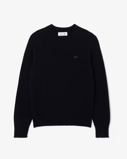 LACOSTE Maglione Donna collo arrotolato in lana cardata 3D