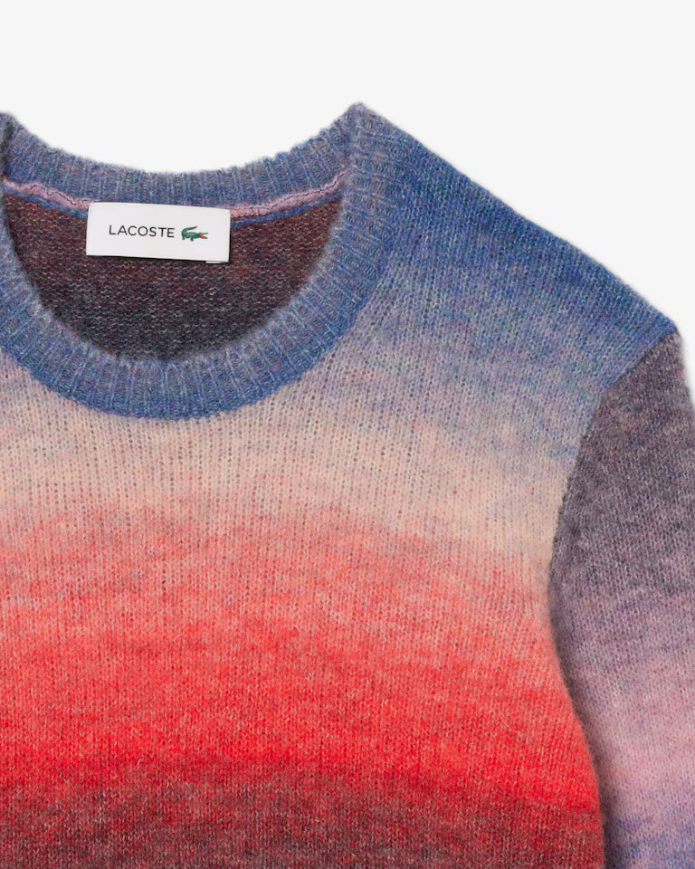LACOSTE Maglione Donna effetto ombré in misto lana merinos