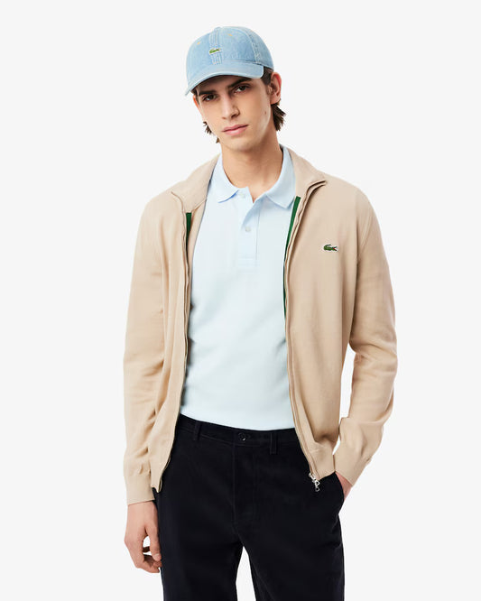 LACOSTE Maglione Uomo collo alto con zip in cotone 100%