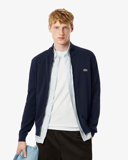 LACOSTE Maglione Uomo collo alto con zip in Lana