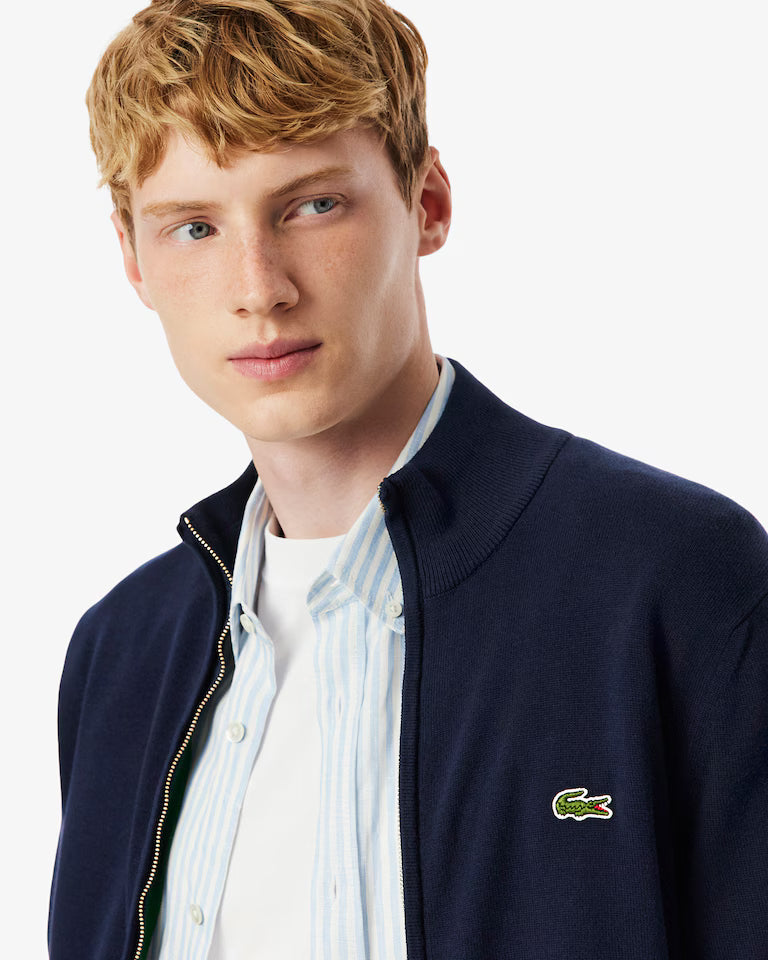 LACOSTE Maglione Uomo collo alto con zip in Lana