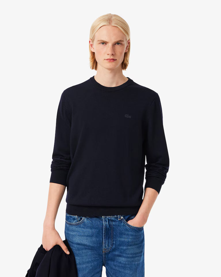 LACOSTE Maglione Uomo girocollo in lana merino