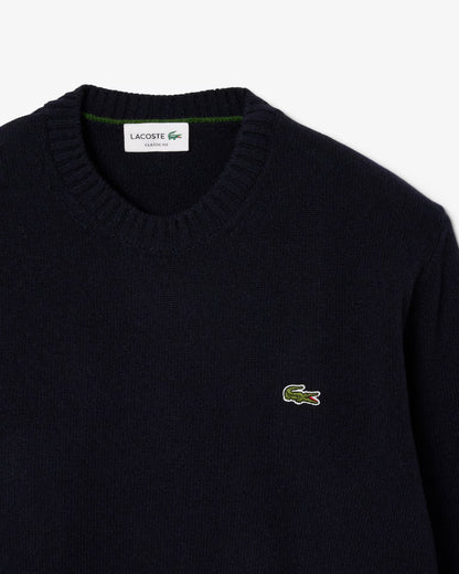 LACOSTE Maglione Uomo girocollo in lana cardata