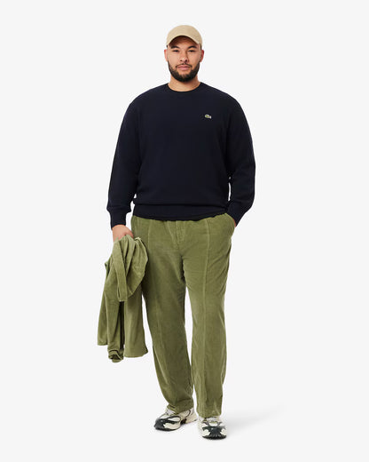 LACOSTE Maglione Uomo girocollo in lana cardata