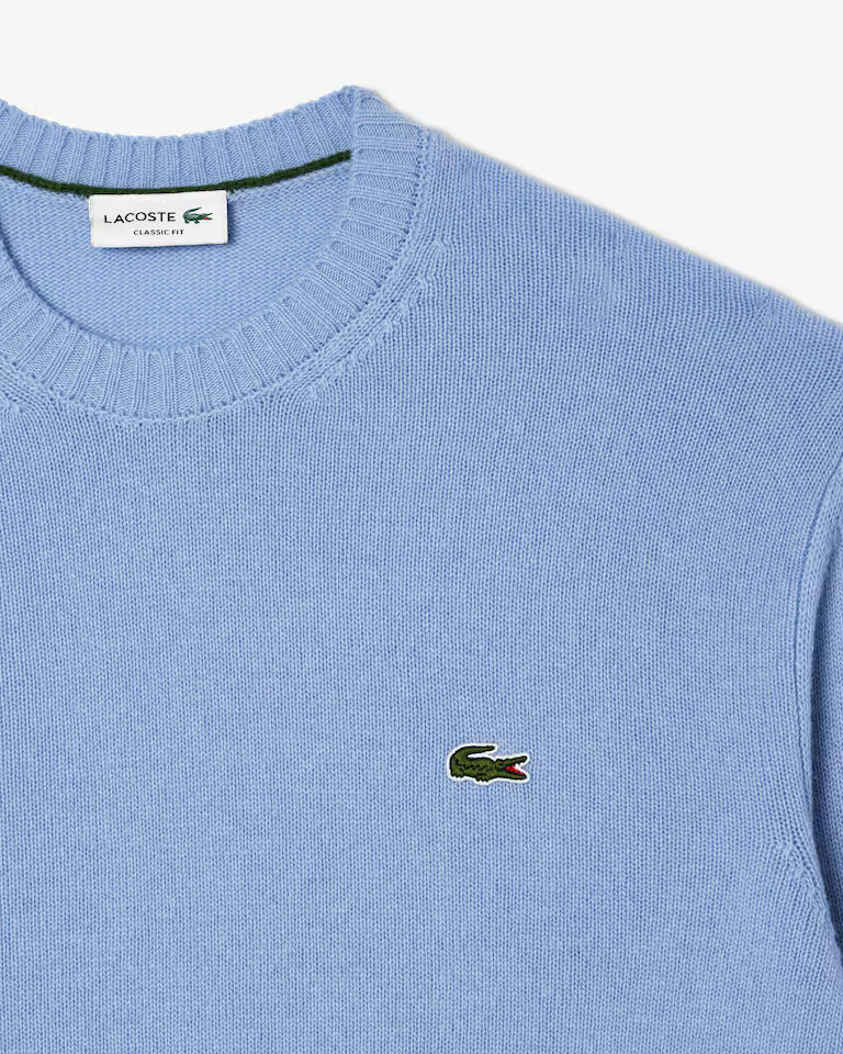 LACOSTE Maglione Uomo girocollo in lana cardata