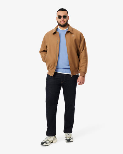 LACOSTE Maglione Uomo girocollo in lana cardata