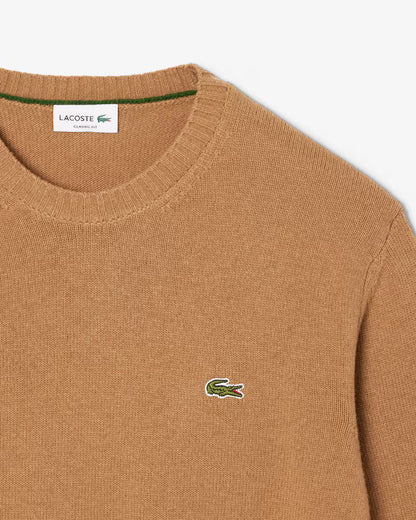 LACOSTE Maglione Uomo girocollo in lana cardata