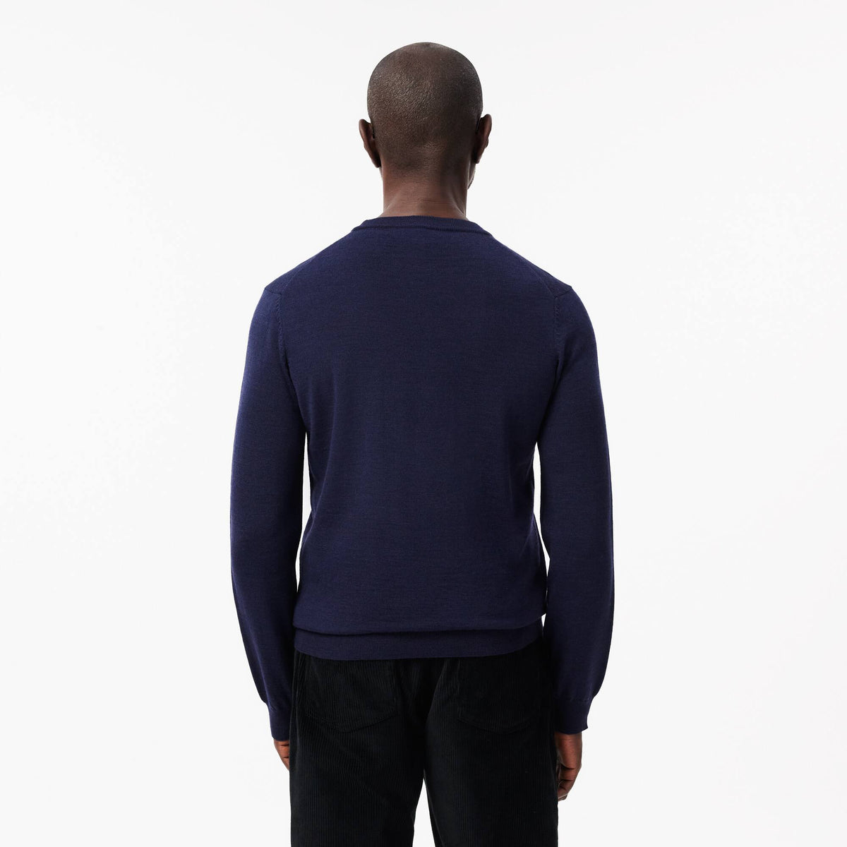 Lacoste maglione girocollo AH3225 Blu Marine 166 - retro