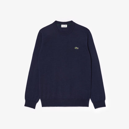 Lacoste maglione girocollo AH3225 Blu Marine 166 - fronte