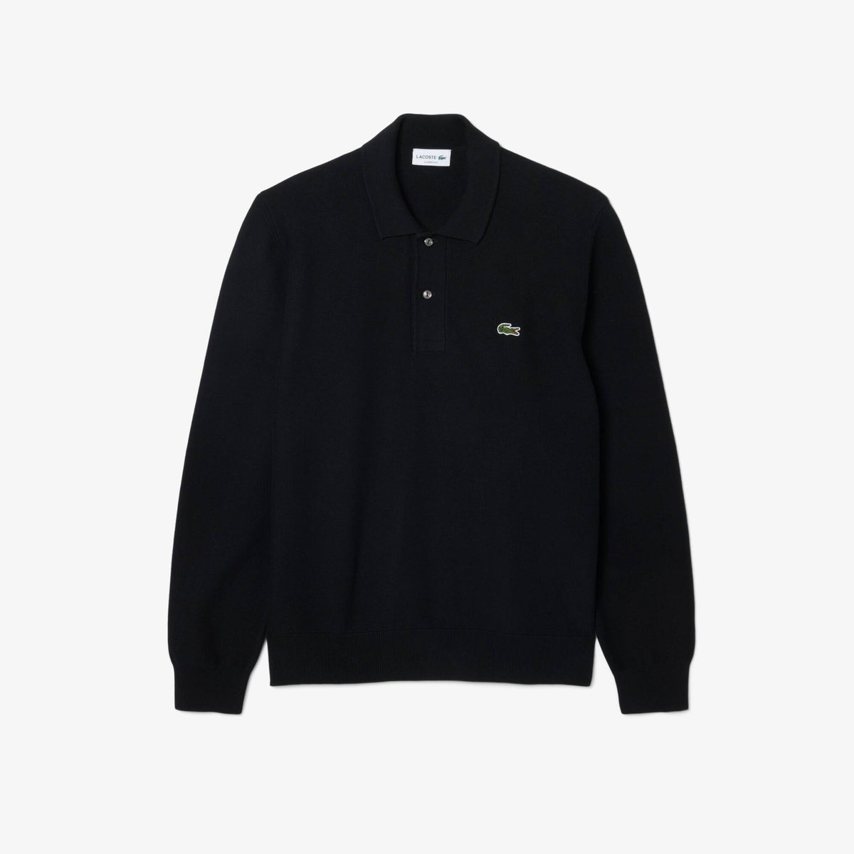 Lacoste polo maniche lunghe AH9904 Nero 031 - fronte