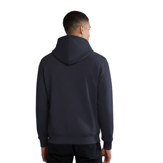 Napapijri felpa Balis con cappuccio e zip Blu Marine retro
