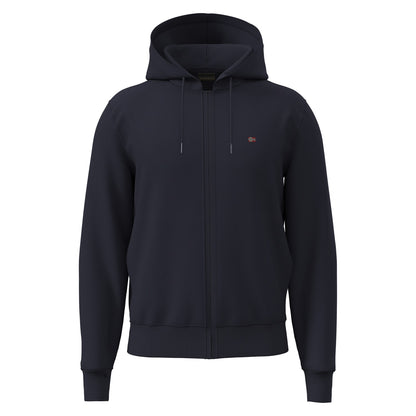 Napapijri felpa Balis con cappuccio e zip Blu Marine fronte
