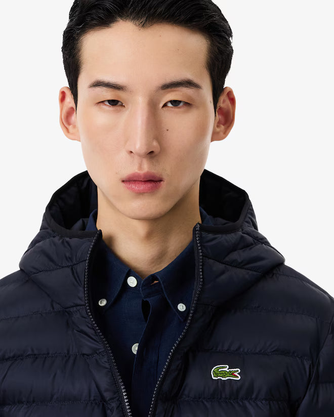 LACOSTE GIACCA UOMO TRAPUNTATA IMPERMEABILE