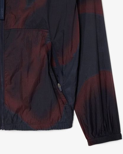 Lacoste Giacca in nylon ripstop impermeabile con stampa ombré