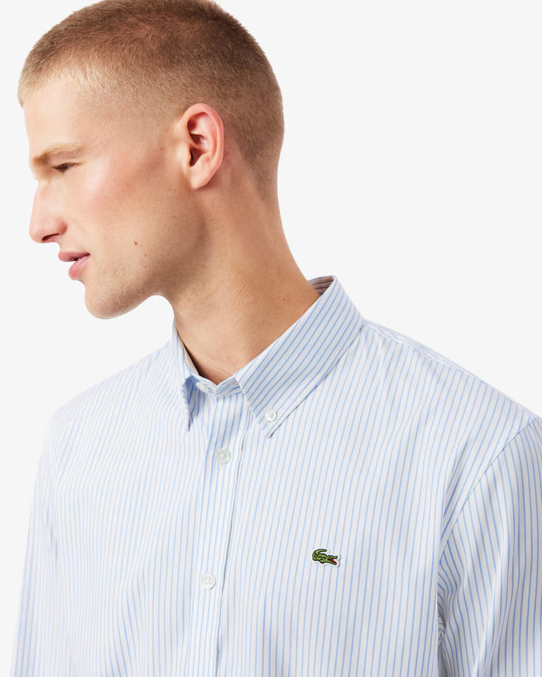 Camicia Uomo Lacoste Regular fit in cotone pinpoint