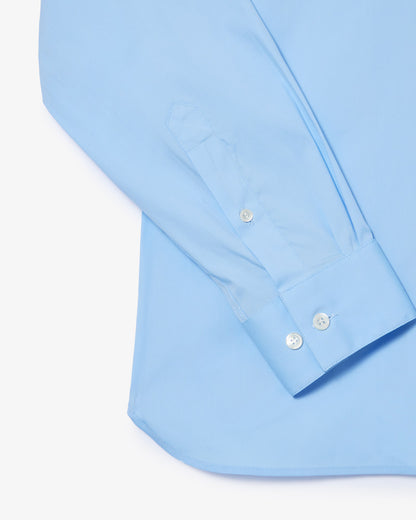 Camicia Uomo Lacoste CH5253 Slim Fit in Popeline Stretch Azzurro HBP